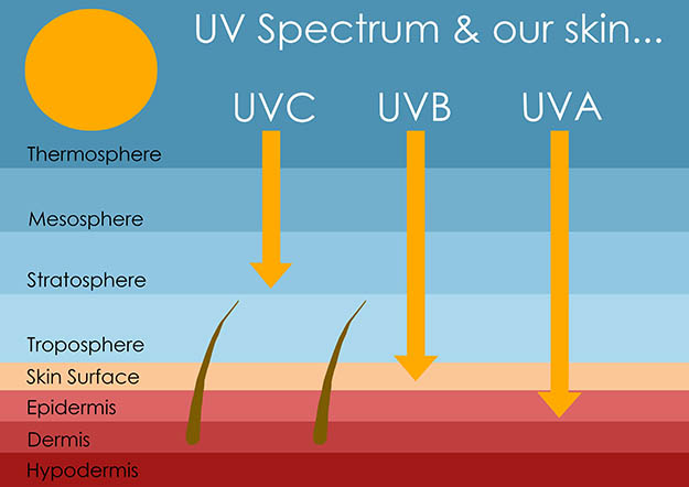 ultraviolet-uva-uvb-uv-spectrum-w625 UVA, UVB, UVC - effects on skin